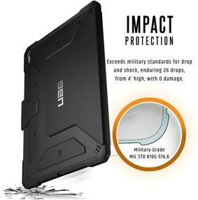 img 3 attached to 📱 UAG Metropolis iPad Pro Case 12.9-inch 3rd Gen 2018 - Black Rugged Folio Cover with Multi-Viewing Angles and Military-Grade Protection