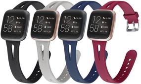 img 4 attached to ESeekGo Compatible With Fitbit Versa 2 Bands/Fitbit Versa Bands For Women Men