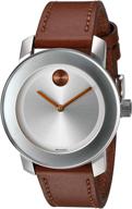 ⌚️ timeless elegance: movado women's quartz stainless leather women's watches logo