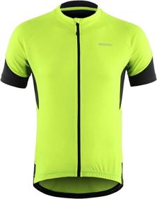 img 1 attached to BERGRISAR Men's Basic Cycling Jerseys with Short Sleeves - Bike Bicycle Shirt with Zipper Pockets