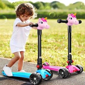 img 3 attached to 🦄 Palksky Unicorn Scooter Accessories - Unicorn Toy Horse Head Gift for Girls | Micro Mini T-Bar Kick Scooter Bike Decoration in Pink | Safety Protection Toys with Streamers