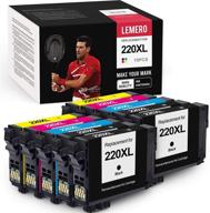 lemero remanufactured ink cartridges for epson 220xl 220 xl t220xl (10-pack) | best replacement for wf-2760 wf-2750 wf-2630 wf-2650 wf-2660 xp-320 xp-420 logo