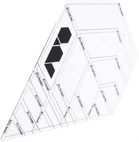 img 4 attached to ✂️ Multi-Use Diamond Quilting Ruler: Efficient DIY Sewing Tool for Precise Measurements and Drawing