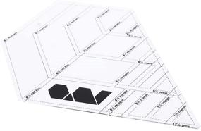 img 1 attached to ✂️ Multi-Use Diamond Quilting Ruler: Efficient DIY Sewing Tool for Precise Measurements and Drawing