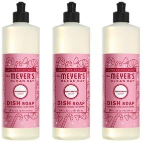 img 4 attached to 🌱 Mrs. Meyer's Clean Day Liquid Dish Soap: Cruelty Free Formula, Refreshing Peppermint Scent, 16 oz - Pack of 3