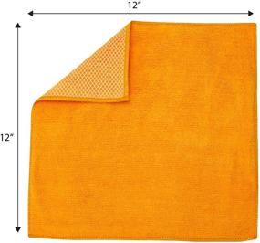 img 3 attached to 🧽 S&amp;T INC. 539101 Microfiber Dish Cloth for Washing Dishes, Dish Rags with Poly Scour Scrubbing Side, Assorted Colors, 5-Pack - Ideal for Kitchen Cleaning