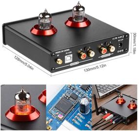 img 3 attached to AIYIMA Tube T6 PRO Bluetooth 5.0 Tube Preamplifier - Hi-Fi Headphone Amp, Vacuum Tube Preamp for Home Audio Amplifier, Wireless Receiver, Audio Decoder, Preamp PC-USB DAC with APTX