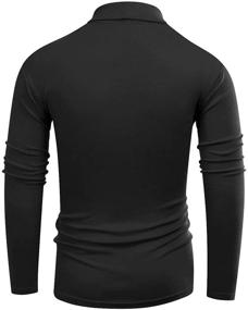 img 1 attached to 👕 Shop the Stylish Beauhuty Lightweight Pullover Turtleneck T-Shirt for Men