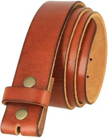 img 4 attached to 👔 Vintage Grain Leather Strap - Men's Accessories, Belts, and More!
