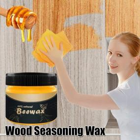 img 2 attached to 2PC Beeswax Furniture Care Kit - Wood Seasoning Beewax, Traditional Beeswax Polish, Complete Solution for Furniture, Floors, Tables, Cabinets