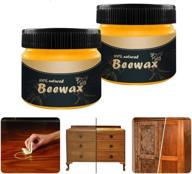 2pc beeswax furniture care kit - wood seasoning beewax, traditional beeswax polish, complete solution for furniture, floors, tables, cabinets logo