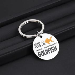 img 1 attached to BLEOUK Inspired Keychain Goldfish Goldfish