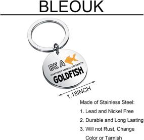 img 3 attached to BLEOUK Inspired Keychain Goldfish Goldfish