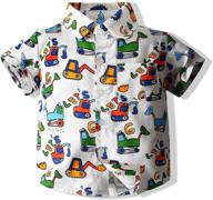 🌺 hawaiian summer short sleeve button-up boys' clothing for tops, tees, and shirts logo