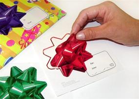 img 4 attached to Gadjit Holiday Bow Stickers - Pack of 30 3D Image Stickers That Won't Crush, Perfect for Shipping Gifts