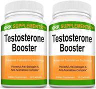 💪 powerful testosterone enhancer + anti-estrogen complex – krk supplements with tribulus terrestris extract, chrysin, dim & more – 180 capsules logo