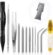 🧵 stsuneu 12-piece paracord stitching set: premium stainless steel kit with knotters tool for lacing and stitching needles logo