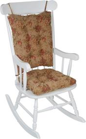 img 1 attached to 🪑 Klear Vu The Gripper Non Slip Rocking Chair Seat and Seatback Cushion Set, Somerset, 17x17x3