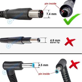 img 1 attached to 💻 HP Pavilion (N193) 20" 23'' All-in-One Desktop Charger - T-Power (19V- 90W) Ac Dc Adapter, Compatible with HP 20B 23B Series Power Supply Cord
