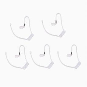 img 4 attached to 🎧 JEUYOEDE Replacement Acoustic Tube for Motorola Kenwood Baofeng Surveillance Kit Earpiece Headset - Compatible Connector (5 Packs)