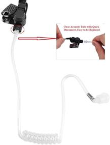 img 1 attached to 🎧 JEUYOEDE Replacement Acoustic Tube for Motorola Kenwood Baofeng Surveillance Kit Earpiece Headset - Compatible Connector (5 Packs)