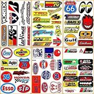 🏎️ lot 6 vinyl graphic decals stickers d6095 for nhra drag racing cars motor stp esso gulf 76 oil logo