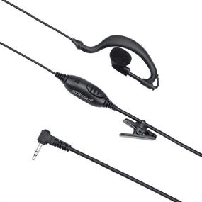 img 2 attached to abcGoodefg 1 Pin 2.5mm Walkie Talkie Earpiece Headset: Motorola & Cobra Compatible G Shape Two Way Radio Earpiece with Mic PTT