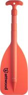 🚣 orange boating emergency telescoping paddle - attwood 11828-1, adjustable 20-inch to 42-inch length logo
