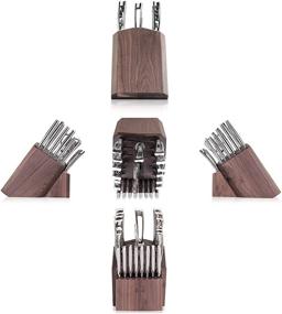 img 3 attached to Cangshan N1 Series 23-Piece German Steel Forged 🔪 Knife Block Set with Walnut Block: Exceptional Quality and Style