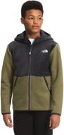 🧥 stay warm and stylish with north face forrest hooded fleece boys' jackets & coats logo