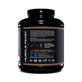 img 2 attached to 🍫 MUSCLE FEAST Grass Fed Micellar Casein, Chocolate, 4lb - Pasture Raised, RBST/rBGH Free