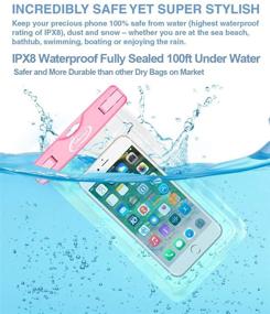 img 2 attached to 📱 AiRunTech Waterproof Case: Keep Your iPhone 12/11/SE/Xs Max/Galaxy Safe in Water! (2 Pack)