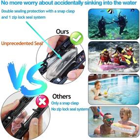 img 3 attached to 📱 AiRunTech Waterproof Case: Keep Your iPhone 12/11/SE/Xs Max/Galaxy Safe in Water! (2 Pack)