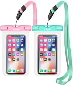 img 4 attached to 📱 AiRunTech Waterproof Case: Keep Your iPhone 12/11/SE/Xs Max/Galaxy Safe in Water! (2 Pack)