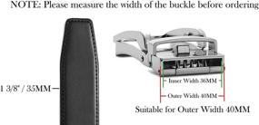 img 3 attached to CHAOREN Ratchet Replacement Leather Buckle Men's Accessories in Belts