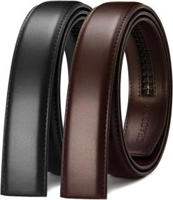 img 4 attached to CHAOREN Ratchet Replacement Leather Buckle Men's Accessories in Belts