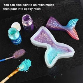 img 1 attached to 🎨 Enhance your Creations with LET'S RESIN Pearl Pigment Powder - 22 Vibrant Aurora Resin Color Mica Pigments, 7.7oz Shimmer Mica Powder for Epoxy Resin Dye, Soap Making, Acrylic Paint, Nails, and More!