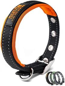 img 4 attached to Mighty Paw Ultra Soft Dog Collar with Neoprene Lining - Padded Comfort, Reflective Threading, Weatherproof Nylon - Fits Small, Medium, and Large Breeds