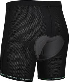 img 4 attached to 🩲 DEALYORK Men's Padded Bike Underwear: Comfortable Cycling Shorts with 3D Padding for Mountain Biking and Cycle Riding