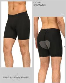 img 1 attached to 🩲 DEALYORK Men's Padded Bike Underwear: Comfortable Cycling Shorts with 3D Padding for Mountain Biking and Cycle Riding