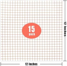 img 3 attached to 📏 Acerich Red Clear Vinyl Transfer Paper - 15 Sheets 12"x 12", Self Adhesive Vinyl Decals