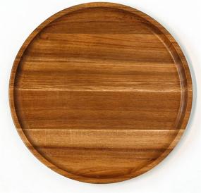 img 3 attached to 🍽️ Exquisite GN Wooden Acacia Dinnerware Charger: Enhancing Dining Elegance!