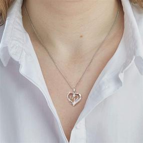 img 3 attached to 💗 BalaBelle Three Generations Necklace: Precious 925 Sterling Silver 3 Hearts Generation Necklace for Great Grandma - Mother's Day & Birthday Gift