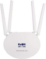 🌐 kuwfi 4g lte sim router: unlocked, 300mbps wifi hotspot with 4 non-detachable antennas – b2/b4/b5/b12/b13/b17/b18/b25/b26 compatibility [not for verizon] logo