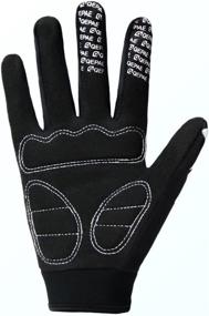 img 2 attached to 🧤 QEPAE Unisex Full Finger Cycling Gloves - Breathable & Non-Slip for Racing, Biking, Running, Sports, Weightlifting, Hunting & Training - Skeleton Pattern