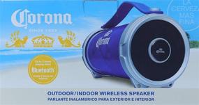 img 2 attached to 🔊 Corona HiFi Portable Bluetooth Speakers - Powerful Wireless Boombox Tube Speakers with Long-Lasting Rechargeable Battery. Supports Bluetooth, USB, and Aux Connections (CJHP002) in Blue/Silver