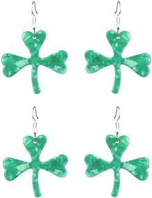 img 3 attached to 🍀 St. Patrick's Day Fascinators Hair Clip Hat and Green Shamrock Earrings Set: Stylish Party Decorations for Women