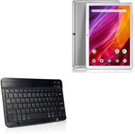 💻 boxwave slimkeys bluetooth keyboard: enhanced typing for dragon touch k10 tablet - jet black logo