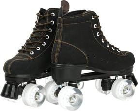 img 1 attached to DUBUK Roller Skates High Top Outdoor