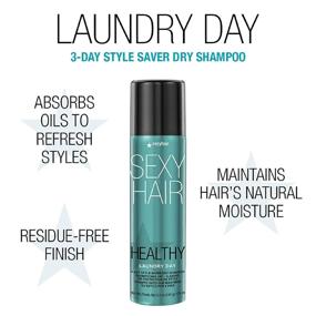 img 2 attached to 💁 Revitalize Your Hair with SexyHair Healthy Laundry Day 3-Day Style Saver Dry Shampoo, 5.1 Oz: Absorb Oils & Enjoy Residue-Free Finish - Suitable for All Hair Types!